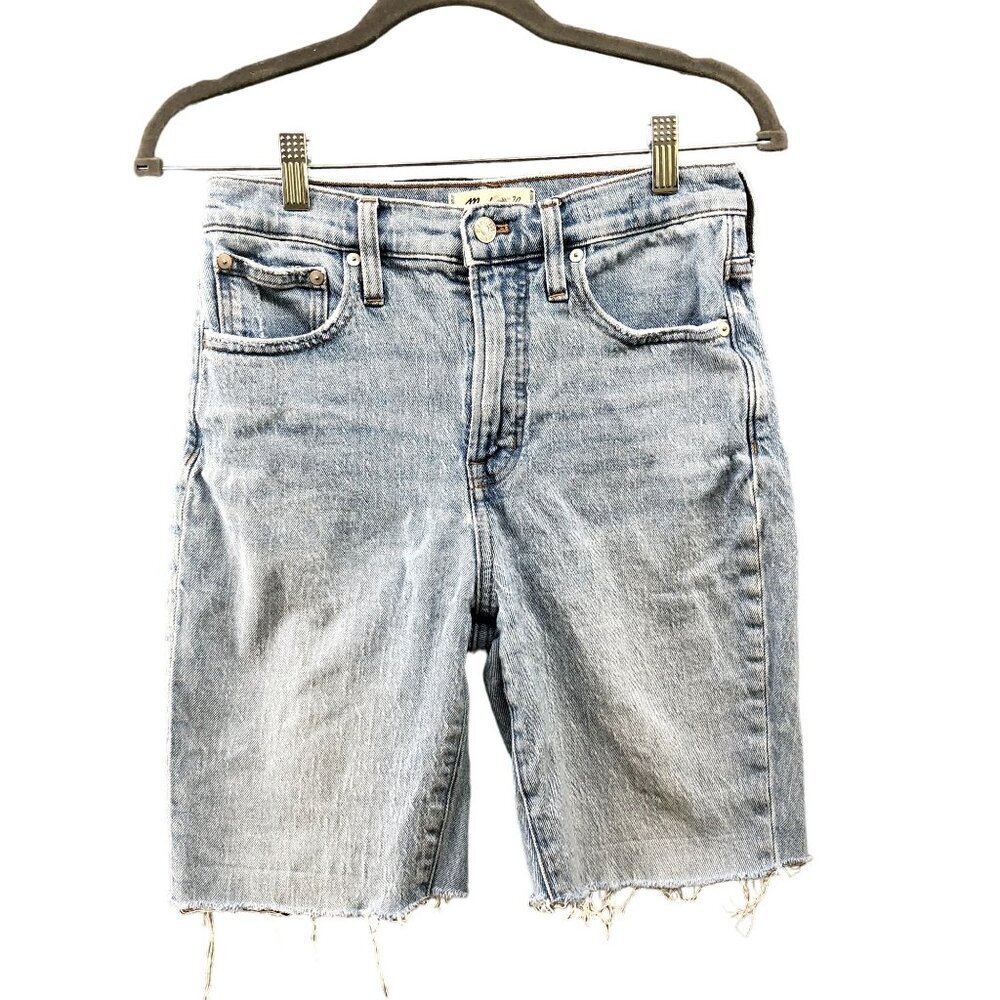 Madewell Jean Shorts Womens Size 26 Blue Perfect Vintage Cut‎ Off Modest 8''